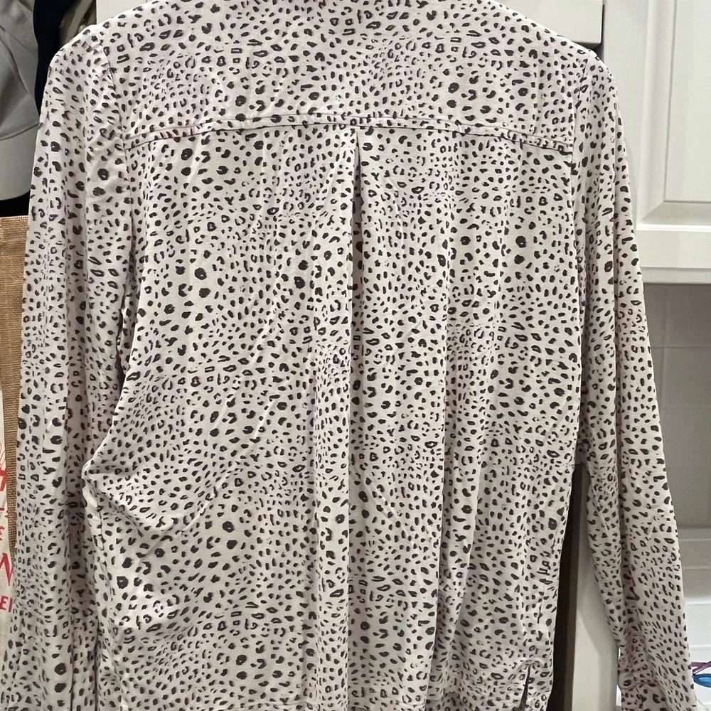 PJ Salvage Pink Leopard-Print Button Pajama Set